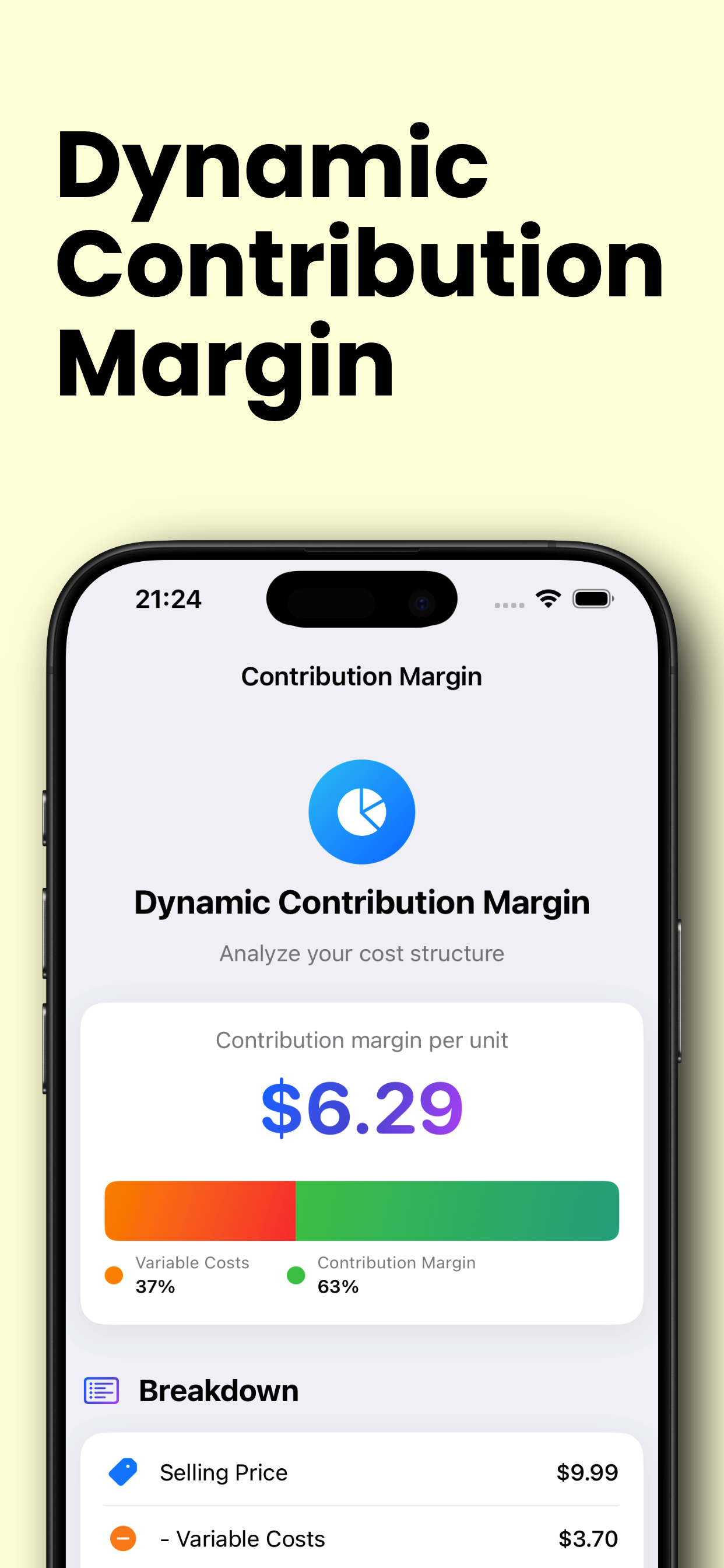 BreakEven-light iPhone - Break-Even Point