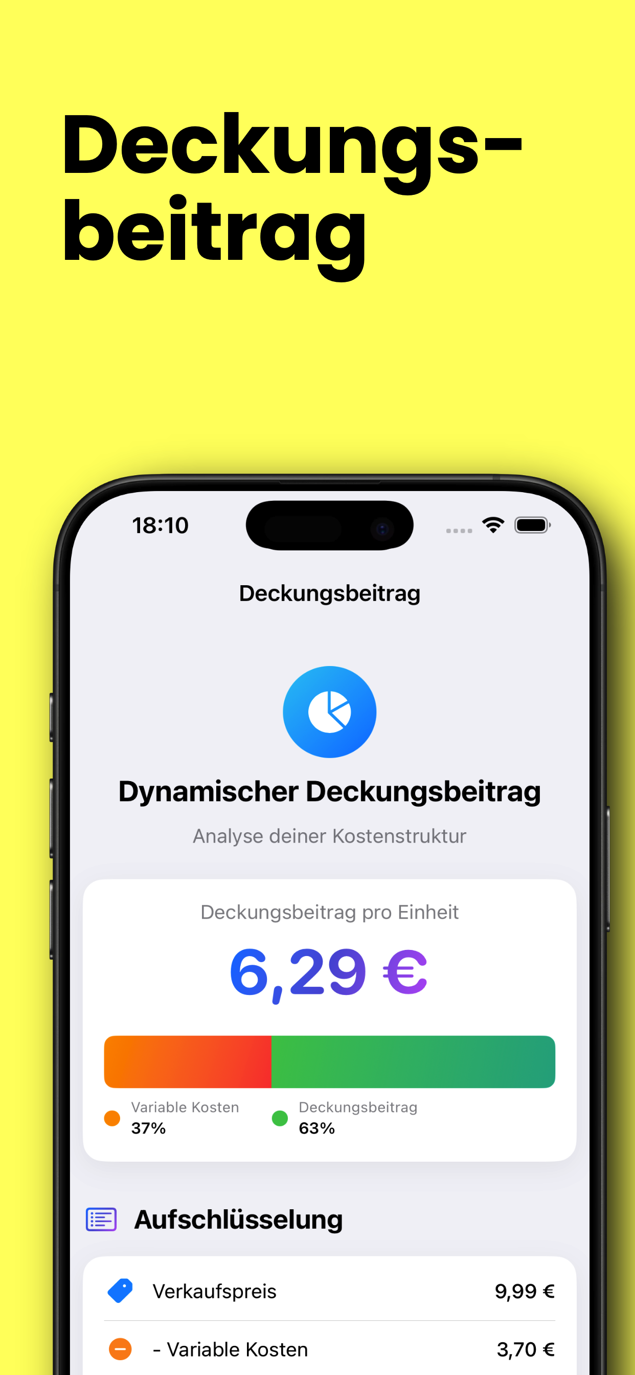 BreakEven-light iPhone - Break-Even-Point